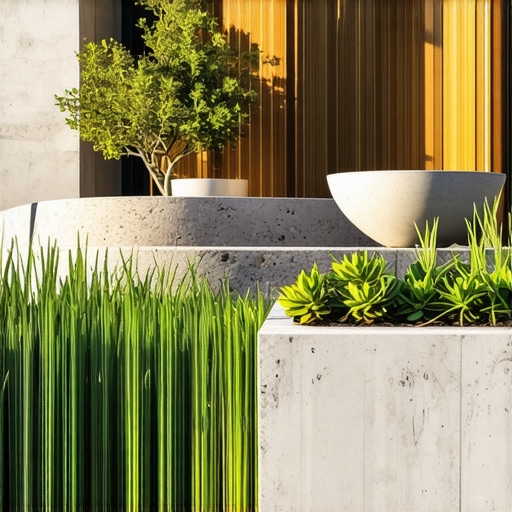 Modern garden with native plants and smart hardscaping