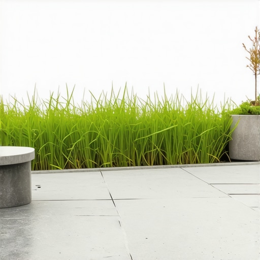 Contemporary hardscaping with sustainable features Modern outdoor patio with smart lighting and eco-friendly paving.