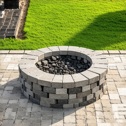 Build a $300 Backyard Fire Pit with Paver Wall Blocks
