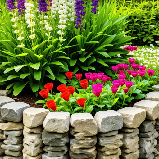 How to Build a Natural Stone Edge for Your Flower Beds