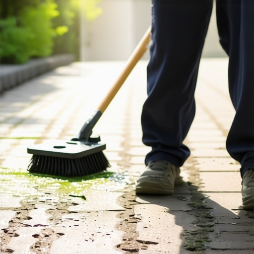 The Best Way to Remove Moss from Shaded Brick Walkways