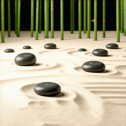 Creating a Zen Corner with Sand, Stone, and Bamboo