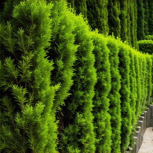 The Best Evergreens for a Narrow Living Fence