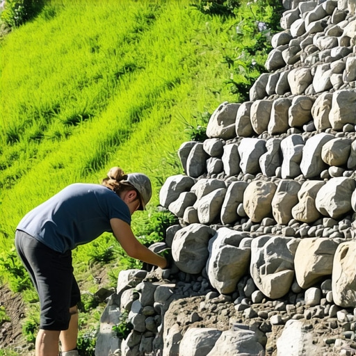 How to Build a Natural Stone Retaining Wall on a Slope