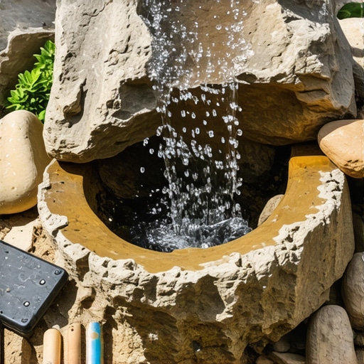 How to Create a DIY Bubbling Rock Fountain in One Weekend