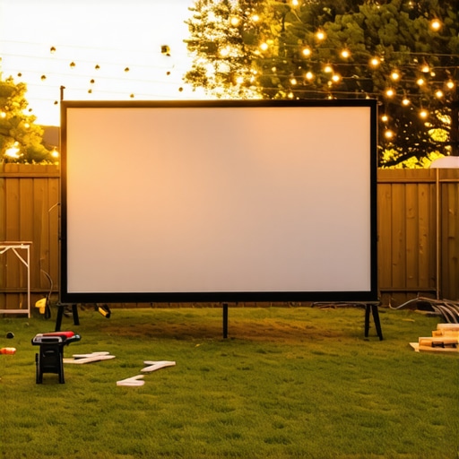 Building a 2026 Backyard Movie Screen Frame