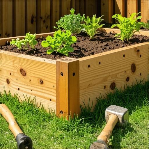 How to build a raised garden bed with cedar