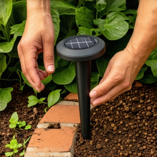 How to install solar lights along a garden edge