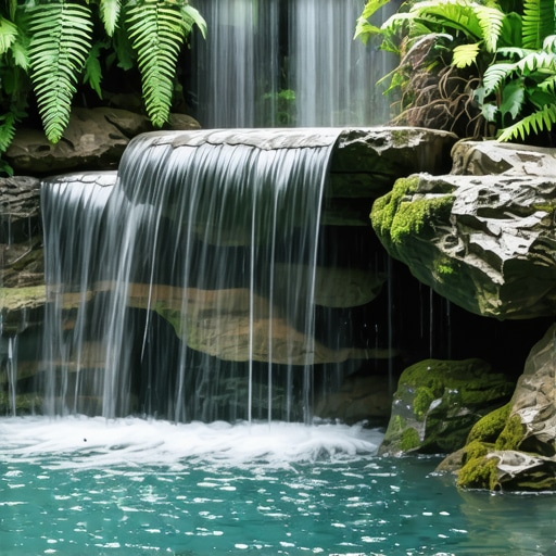 The best stone for a natural-looking waterfall