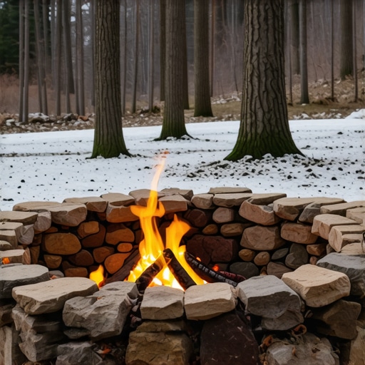 How to Build a Natural Stone Fire Pit That Withstands Ozark Winters